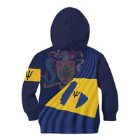 Barbados Independence Day Kid Hoodie National Flag Design - Wonder Print Shop
