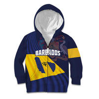 Barbados Independence Day Kid Hoodie National Flag Design - Wonder Print Shop