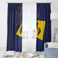 Barbados Independence Day Window Curtain National Flag Design - Wonder Print Shop