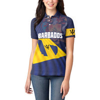 Barbados Independence Day Women Polo Shirt National Flag Design - Wonder Print Shop