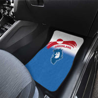 Greenland National Day Car Mats National Country Flag and Emblem with The Map