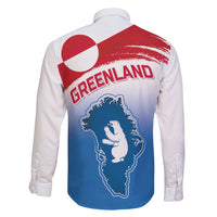 Greenland National Day Family Matching Puletasi and Hawaiian Shirt National Country Flag and Emblem with The Map