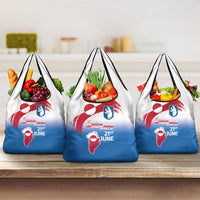 Greenland National Day Grocery Bag National Country Flag and Emblem with The Map