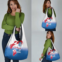 Greenland National Day Grocery Bag National Country Flag and Emblem with The Map