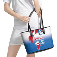 Greenland National Day Leather Tote Bag National Country Flag and Emblem with The Map