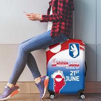 Greenland National Day Luggage Cover National Country Flag and Emblem with The Map