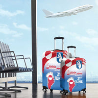 Greenland National Day Luggage Cover National Country Flag and Emblem with The Map
