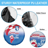 Greenland National Day Spare Tire Cover National Country Flag and Emblem with The Map