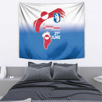 Greenland National Day Tapestry National Country Flag and Emblem with The Map
