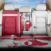 Greenland and Denmark Together Back Car Seat Cover National Country Map and Flag Style