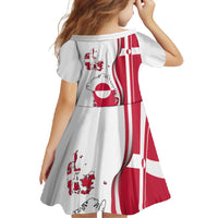 Greenland and Denmark Together Family Matching Off Shoulder Maxi Dress and Hawaiian Shirt National Country Map and Flag Style