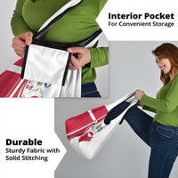 Greenland and Denmark Together Grocery Bag National Country Map and Flag Style