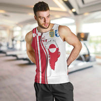 Greenland and Denmark Together Men Tank Top National Country Map and Flag Style