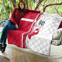 Greenland and Denmark Together Quilt National Country Map and Flag Style