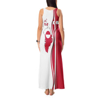 Greenland and Denmark Together Tank Maxi Dress National Country Map and Flag Style