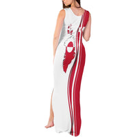 Greenland and Denmark Together Tank Maxi Dress National Country Map and Flag Style