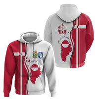 Greenland and Denmark Together Zip Hoodie National Country Map and Flag Style