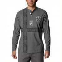 Norwegian Football Custom Button Sweatshirt Nordic Celtic Knot Cross Monochrome Scandinavian Design