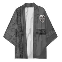 Norwegian Football Custom Kimono Nordic Celtic Knot Cross Monochrome Scandinavian Design