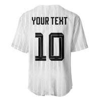 German Football Custom Baseball Jersey Retro Geometric Flag Stripe Heritage Shield Design