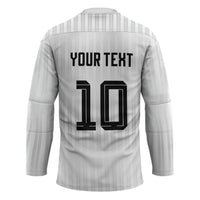 German Football Custom Hockey Jersey Retro Geometric Flag Stripe Heritage Shield Design