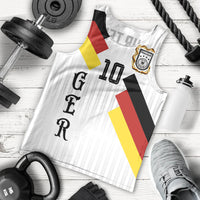 German Football Custom Men Tank Top Retro Geometric Flag Stripe Heritage Shield Design