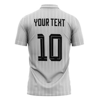 German Football Custom Zipper Polo Shirt Retro Geometric Flag Stripe Heritage Shield Design