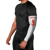 Custom England National Football Arm Sleeves Football is Coming Home Typography Sporty Style