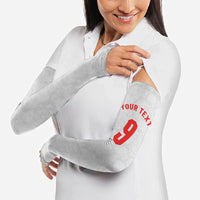 Custom England National Football Arm Sleeves Football is Coming Home Typography Sporty Style