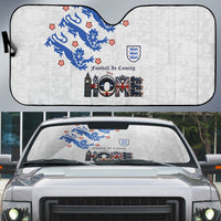 England National Football Auto Sun Shade Football is Coming Home Typography Sporty Style