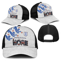 England National Football Baseball Net Cap Football is Coming Home Typography Sporty Style