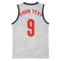 Custom England National Football Basketball Jersey Football is Coming Home Typography Sporty Style