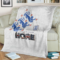 England National Football Blanket Football is Coming Home Typography Sporty Style