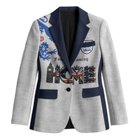 Custom England National Football Blazer Football is Coming Home Typography Sporty Style