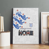 England National Football Canvas Wall Art Football is Coming Home Typography Sporty Style