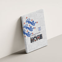 England National Football Canvas Wall Art Football is Coming Home Typography Sporty Style
