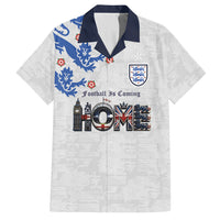 Custom England National Football Hawaiian Shirt Football is Coming Home Typography Sporty Style