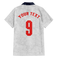 Custom England National Football Hawaiian Shirt Football is Coming Home Typography Sporty Style