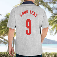 Custom England National Football Hawaiian Shirt Football is Coming Home Typography Sporty Style