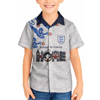 Custom England National Football Hawaiian Shirt Football is Coming Home Typography Sporty Style