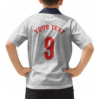 Custom England National Football Hawaiian Shirt Football is Coming Home Typography Sporty Style
