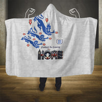 England National Football Hooded Blanket Football is Coming Home Typography Sporty Style