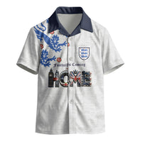 Custom England National Football Kid Hawaiian Shirt Football is Coming Home Typography Sporty Style