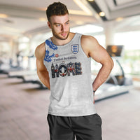 Custom England National Football Men Tank Top Football is Coming Home Typography Sporty Style