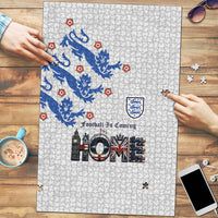 England National Football Puzzle Football is Coming Home Typography Sporty Style