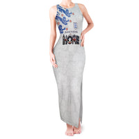 Custom England National Football Tank Maxi Dress Football is Coming Home Typography Sporty Style
