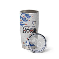 Custom England National Football Tumbler Cup Football is Coming Home Typography Sporty Style