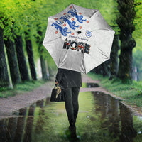 England National Football Umbrella Football is Coming Home Typography Sporty Style