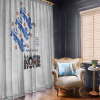 England National Football Window Curtain Football is Coming Home Typography Sporty Style