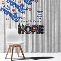 England National Football Window Curtain Football is Coming Home Typography Sporty Style